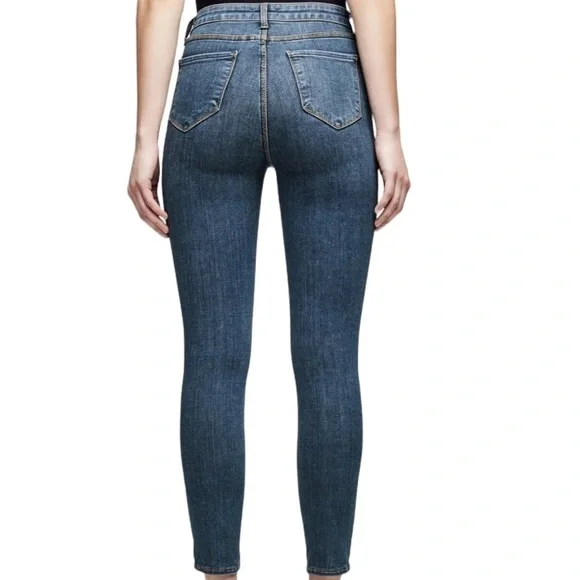 L’AGENCE Margot High Rise Skinny Jeans New Vintage Size 27 Stretch Denim Ankle - Picture 2 of 8